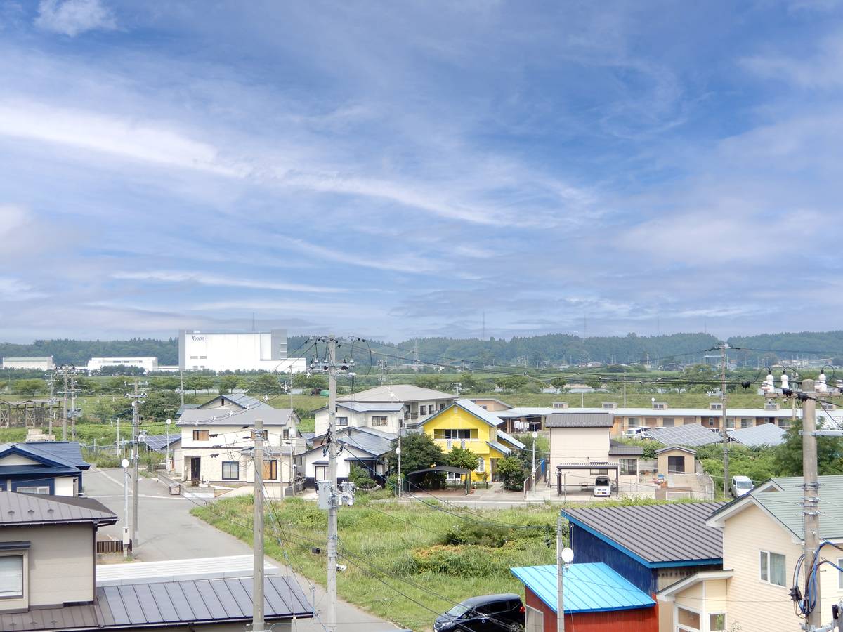 Tầm nhìn từ Village House Nakagawara ở Noshiro-shi