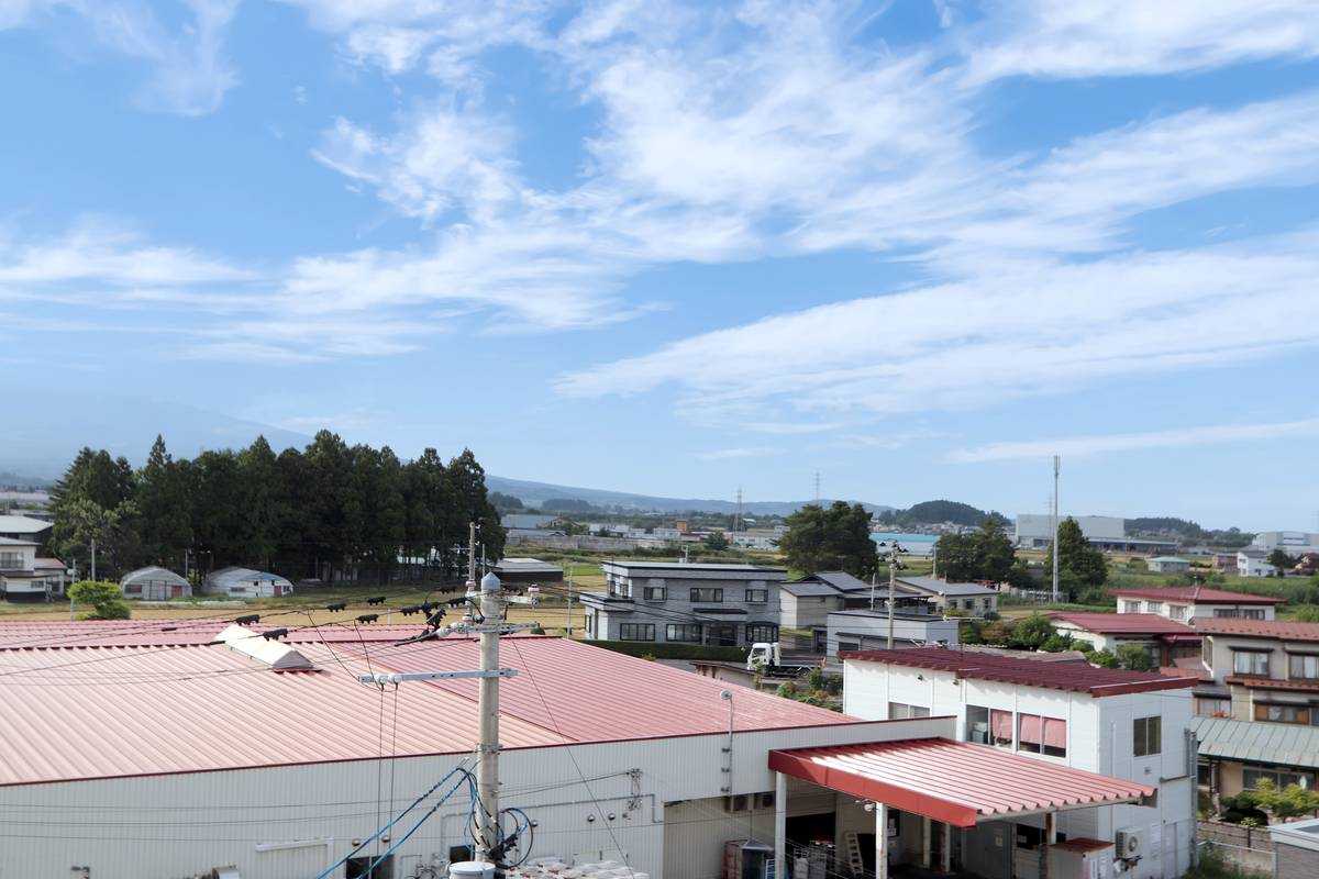 Tầm nhìn từ Village House Ishiwatari ở Hirosaki-shi