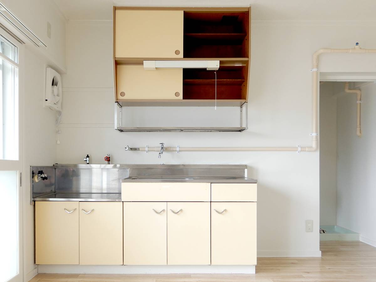 Dapur di Village House Nishine di Hachimantai-shi