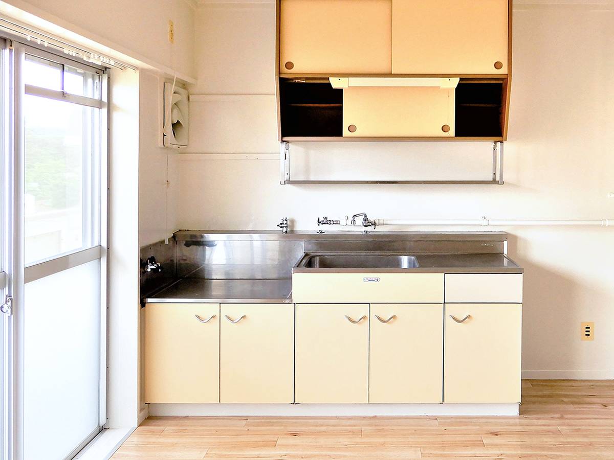 Kitchen in Village House Shiwa in Shiwa-gun