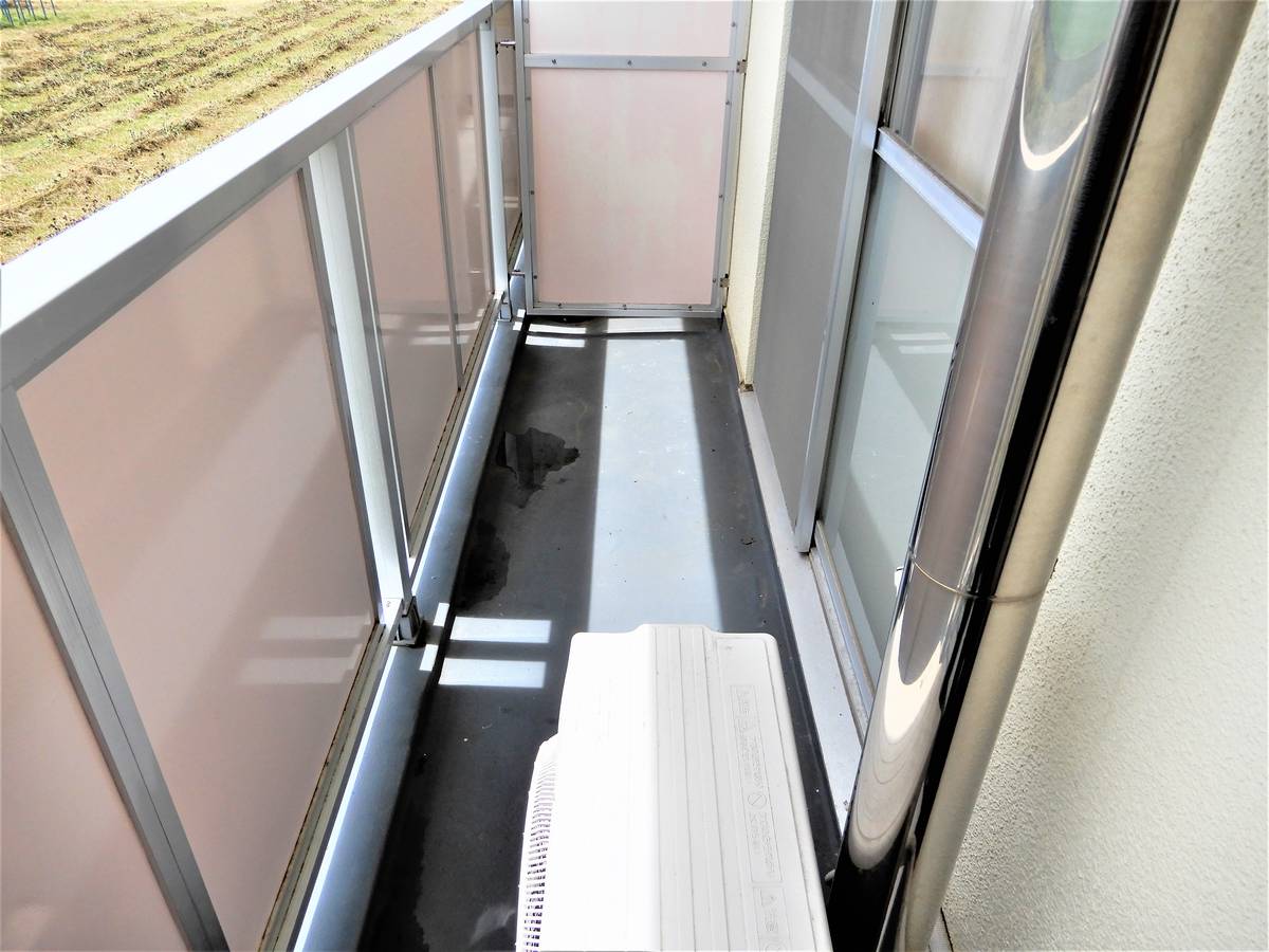 石巻市ビレッジハウス河南のバルコニー