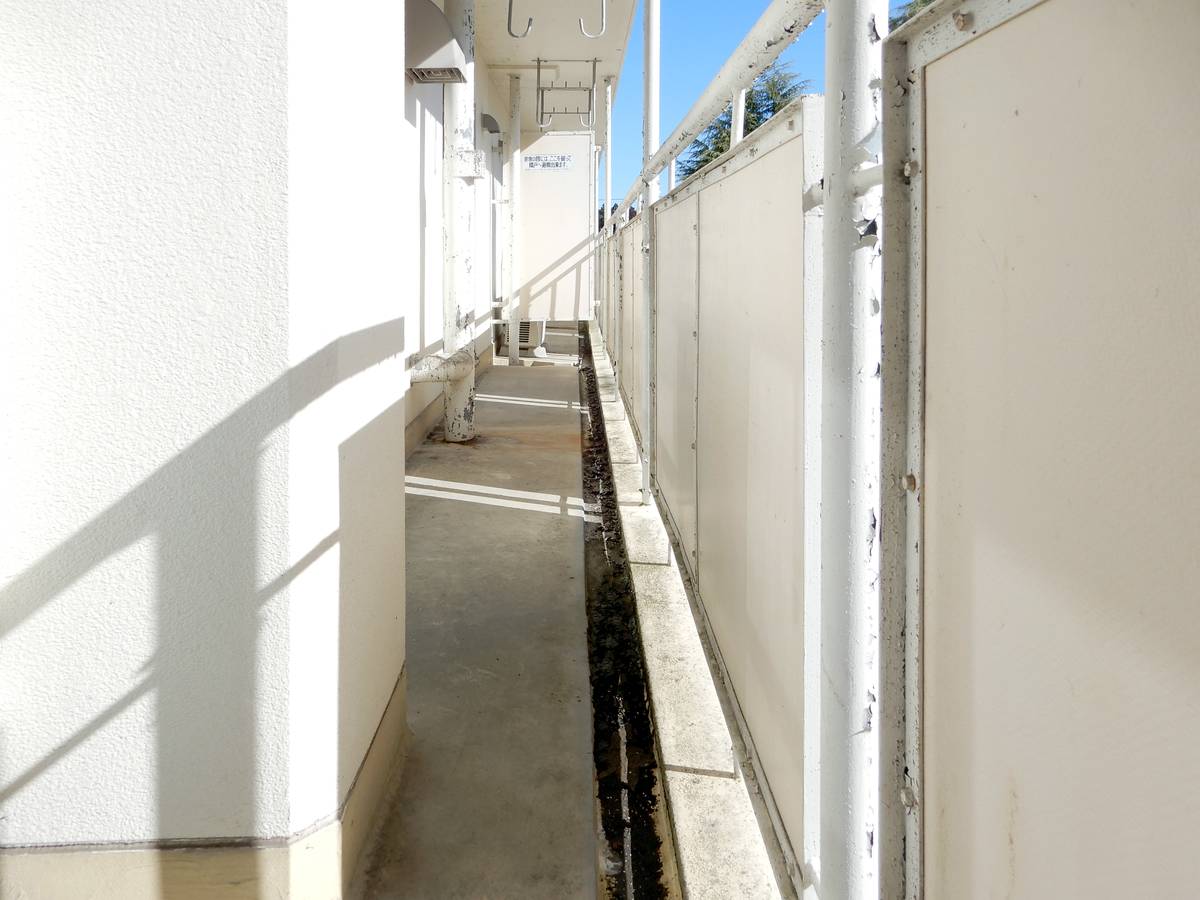 北上市ビレッジハウス北上第二のバルコニー