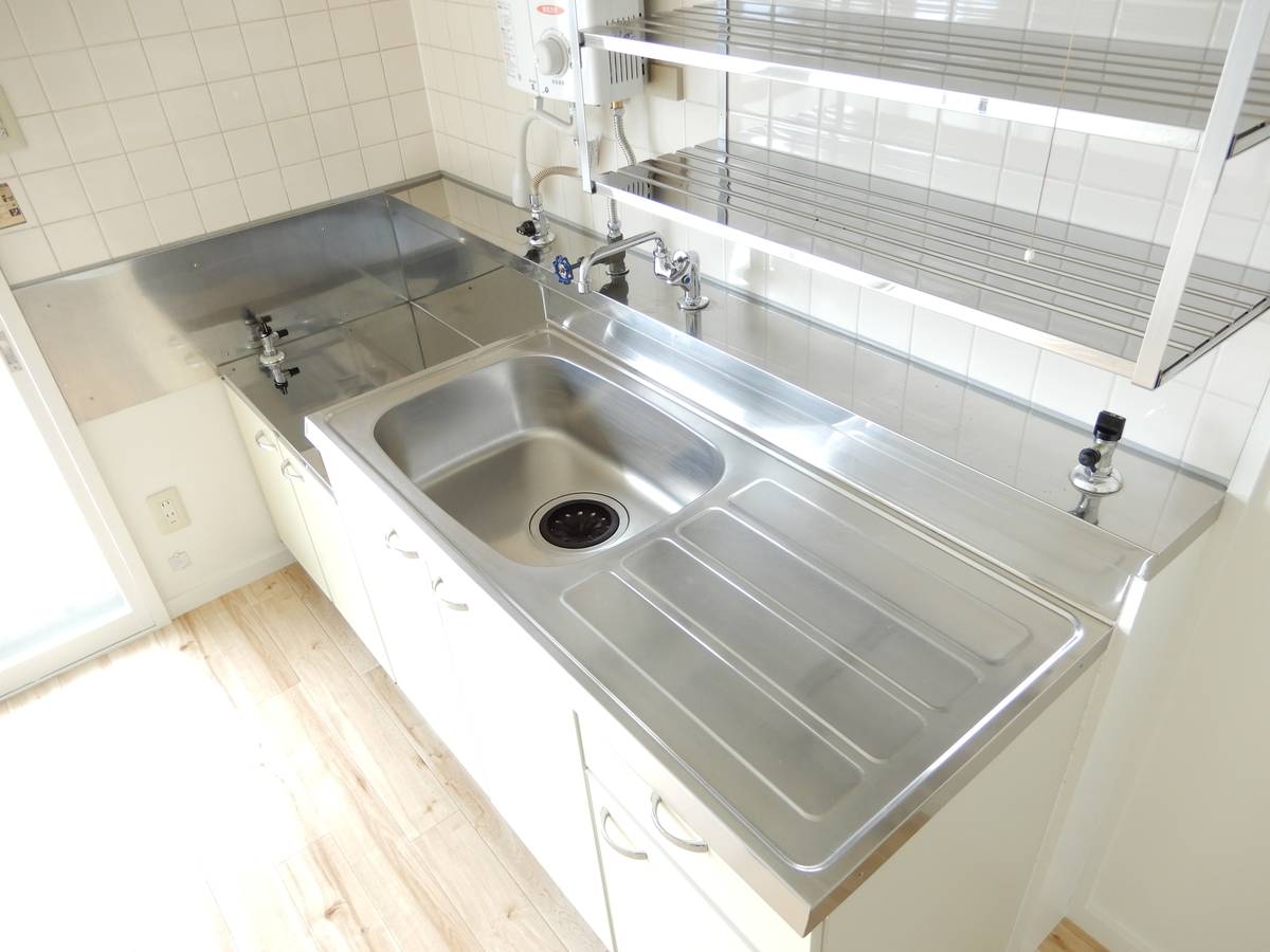 Khu vực bếp của Village House Hiraka ở Hirakawa-shi