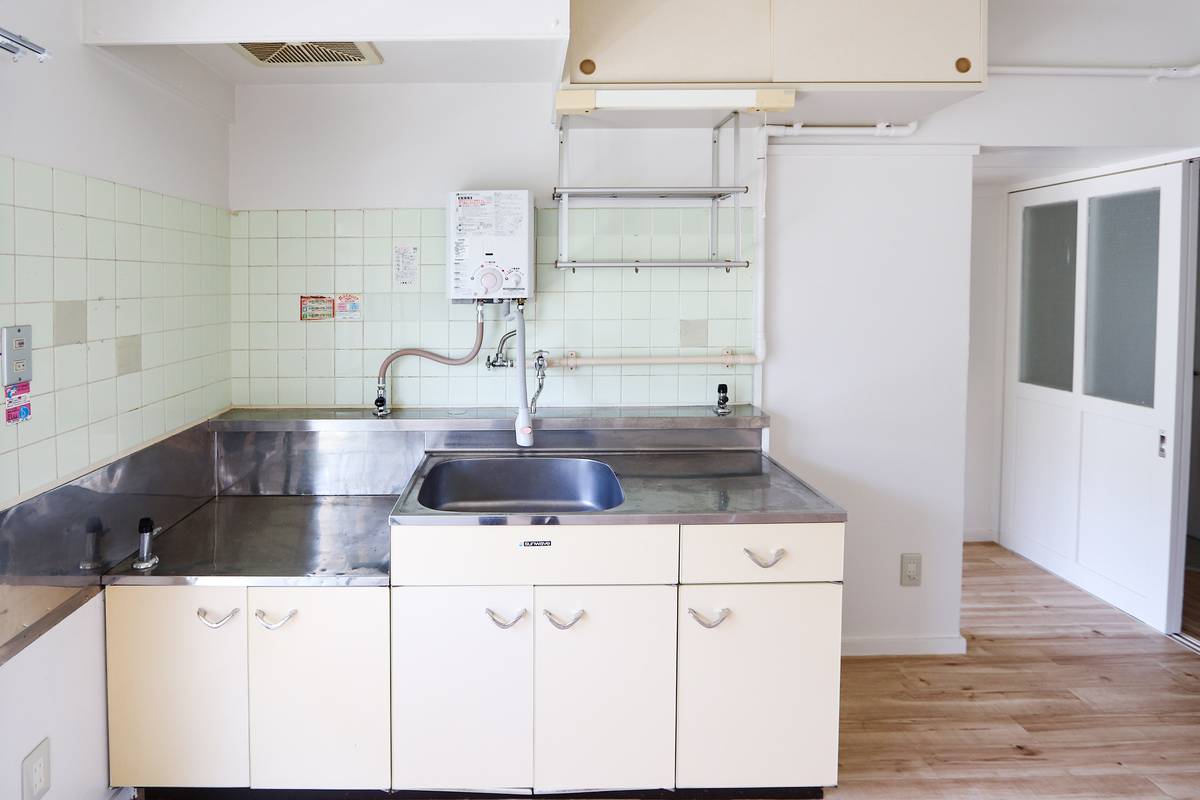 Dapur di Village House Katsuhira di Akita-shi