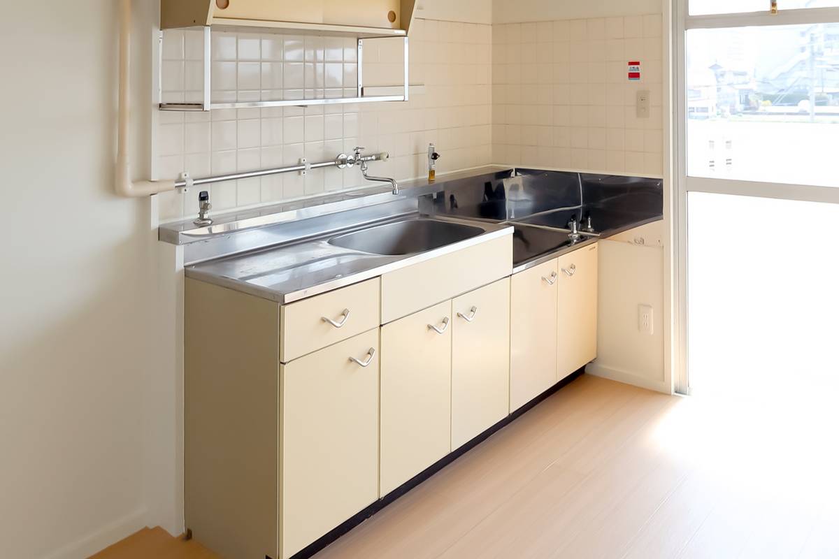 Khu vực bếp của Village House Naganuma Jounan ở Sukagawa-shi
