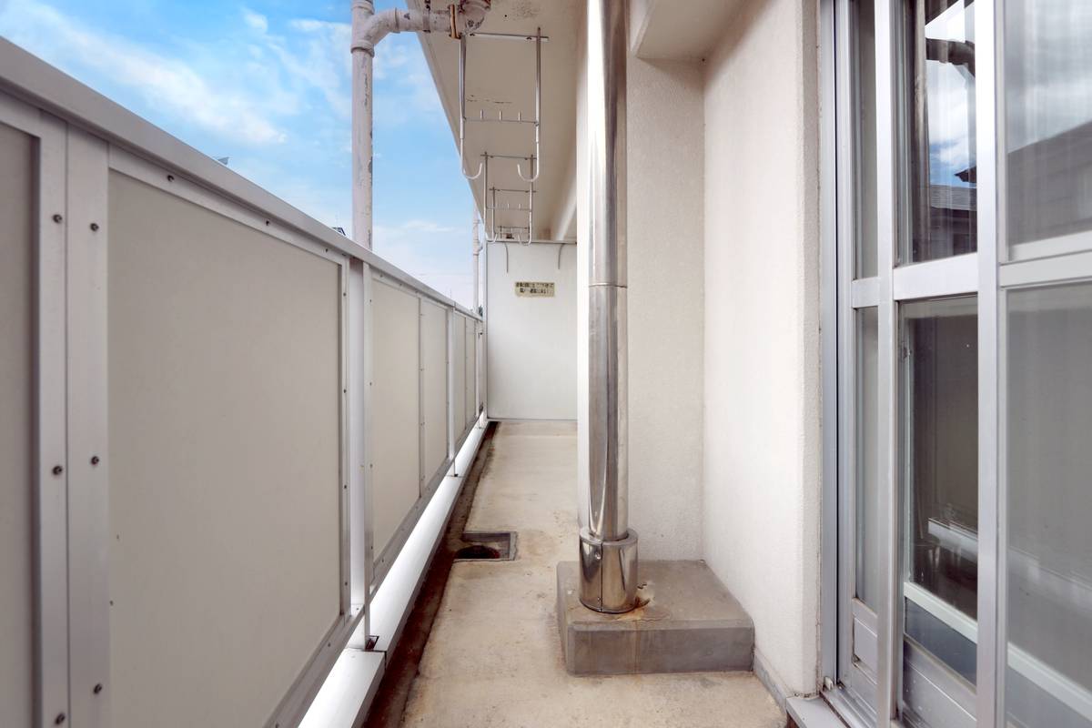 伊達市ビレッジハウスほばらのバルコニー