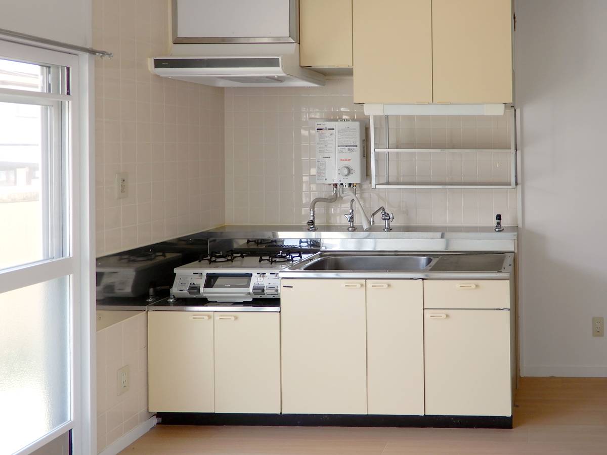 Hanamaki-shi ရှိ Village House Manchome ၏ မီးဖိုချောင်