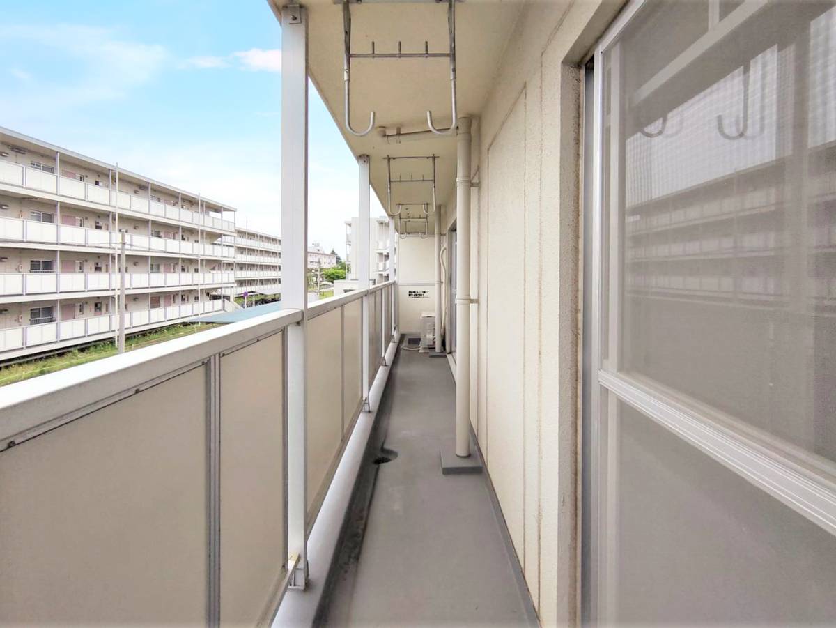 市原市ビレッジハウス市原のバルコニー