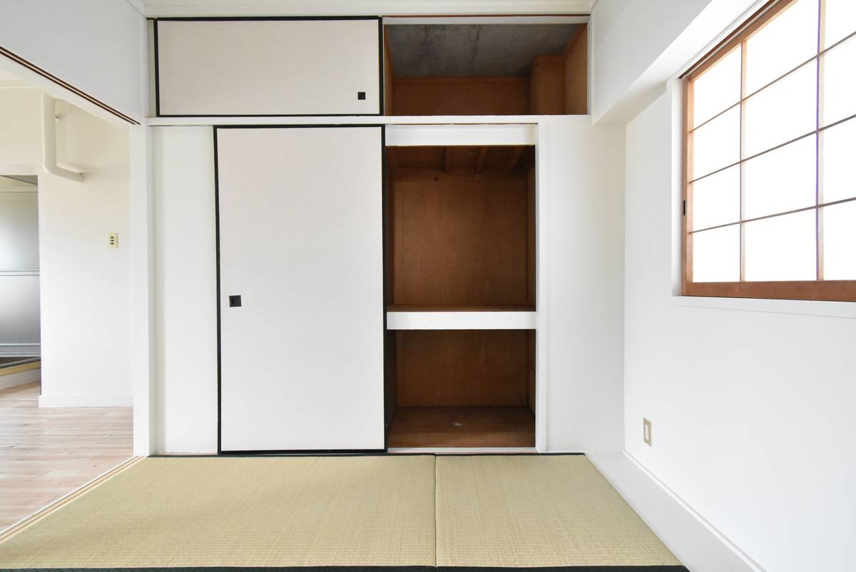 Storage Space in Village House Koyama in Suzaka-shi