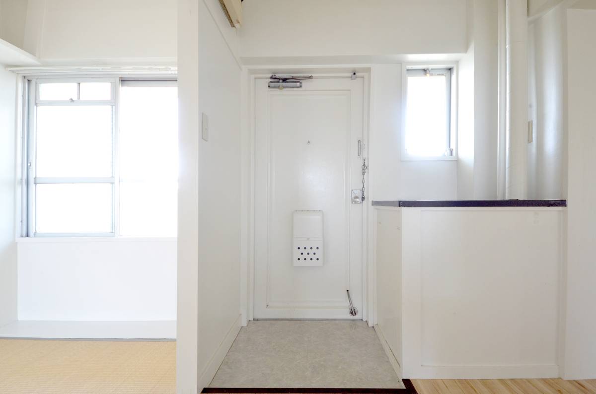 Pintu Masuk Apartemen di Village House Nakane di Hitachinaka-shi