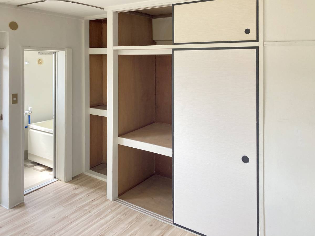 Khu vực chứa đồ của Village House Nakane ở Hitachinaka-shi