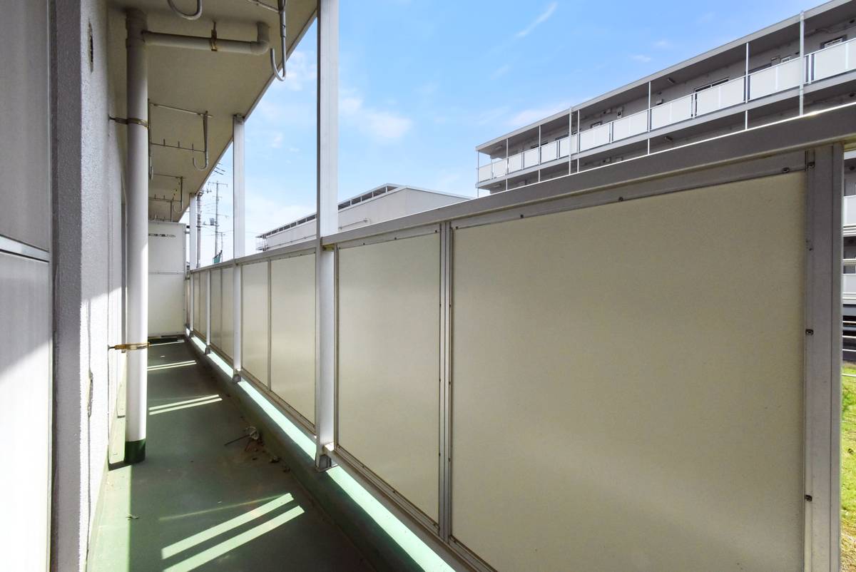 土浦市ビレッジハウス中貫のバルコニー