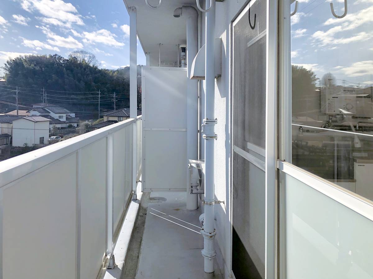 那須烏山市ビレッジハウス烏山のバルコニー