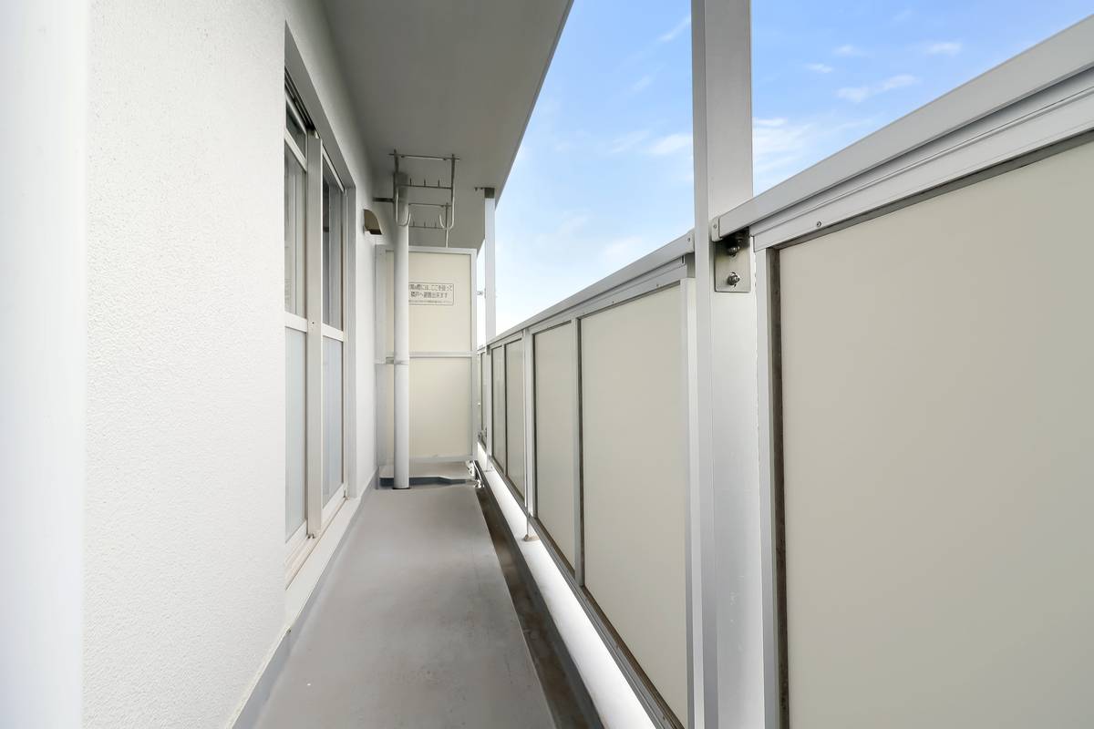 成田市ビレッジハウス成田のバルコニー