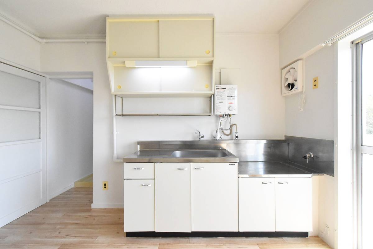 Kasama-shi मा Village House Iwama मा किचन