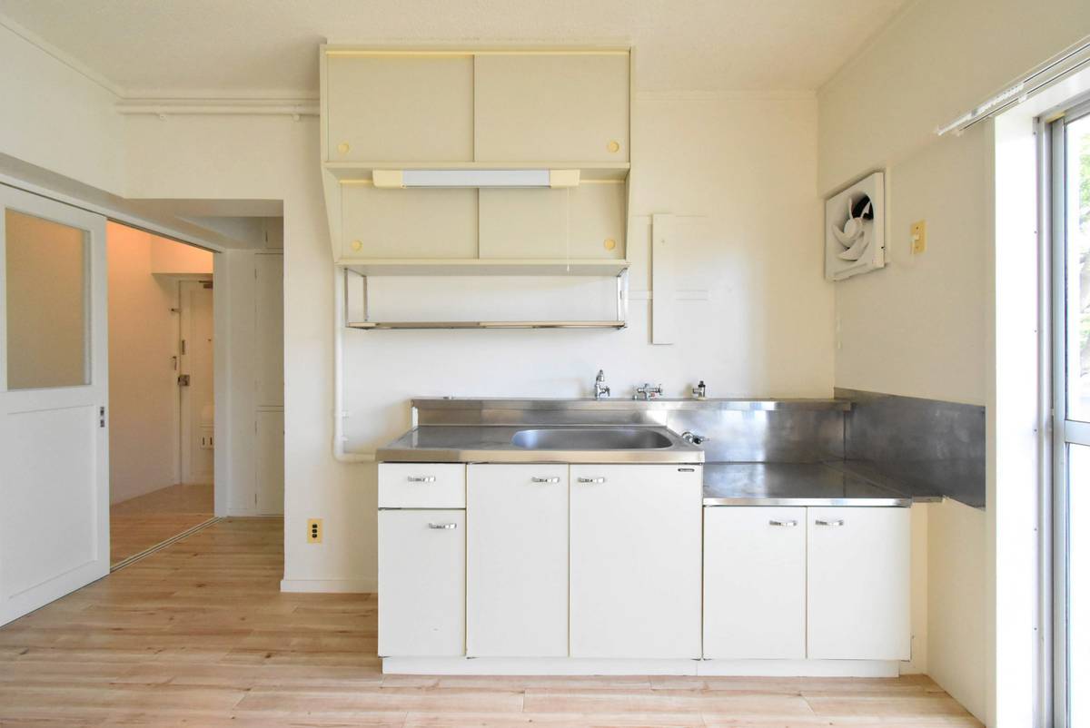 Kasama-shi मा Village House Iwama मा किचन