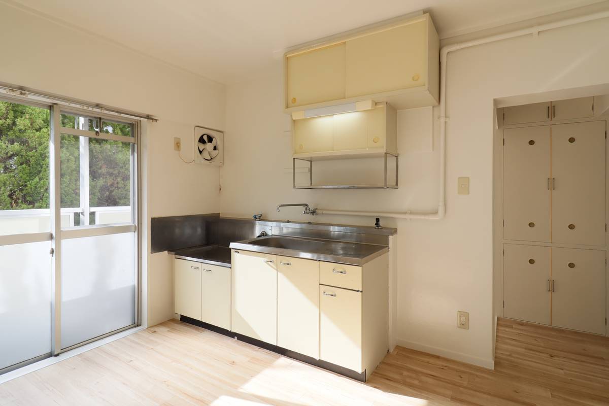 Kitchen in Village House Youkaichiba in Sosa-shi