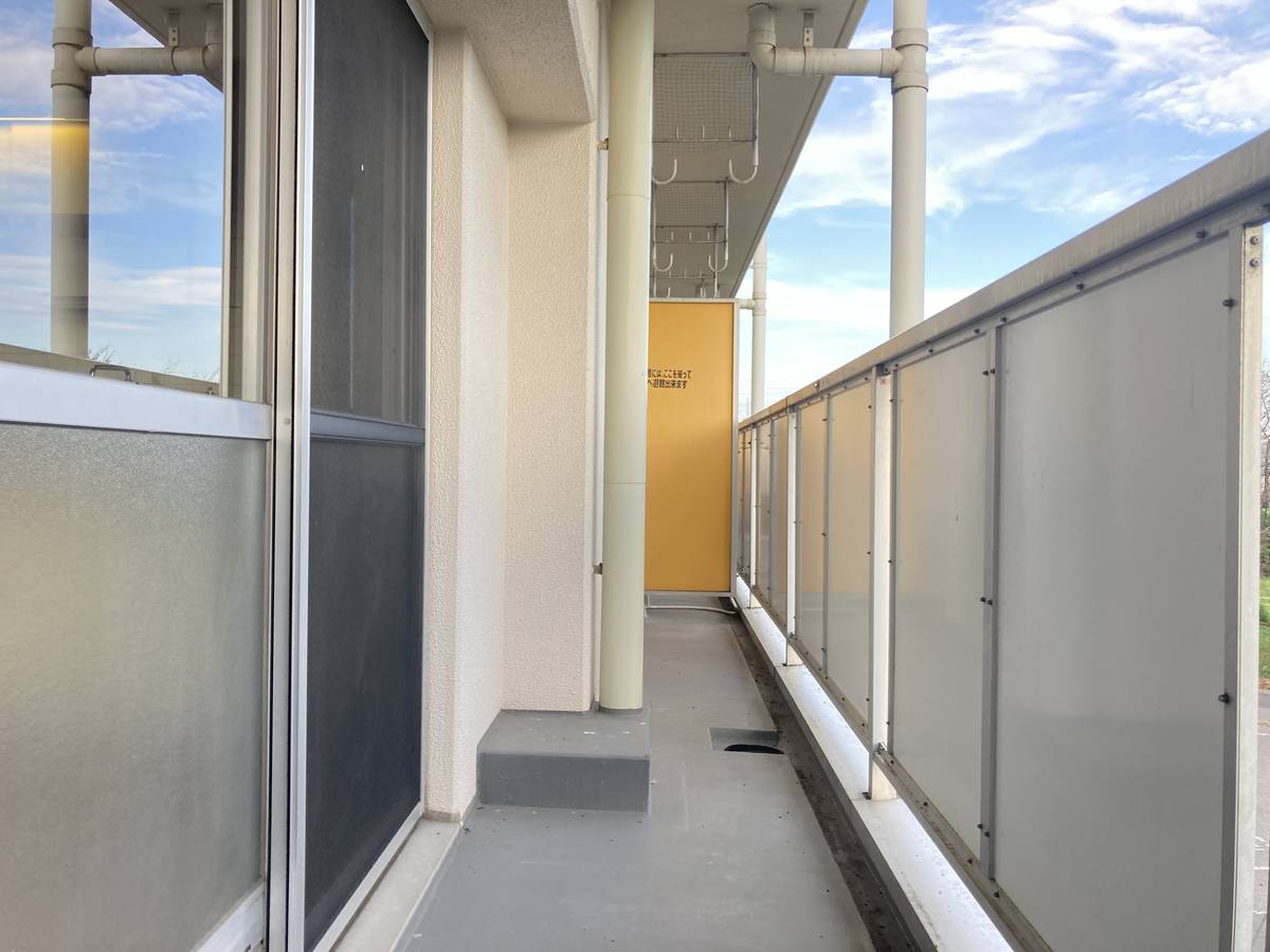 佐野市ビレッジハウス佐野菊川のバルコニー