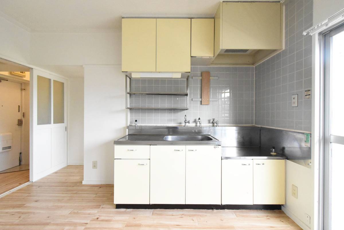 Dapur di Village House Kamitsuma di Shimotsuma-shi