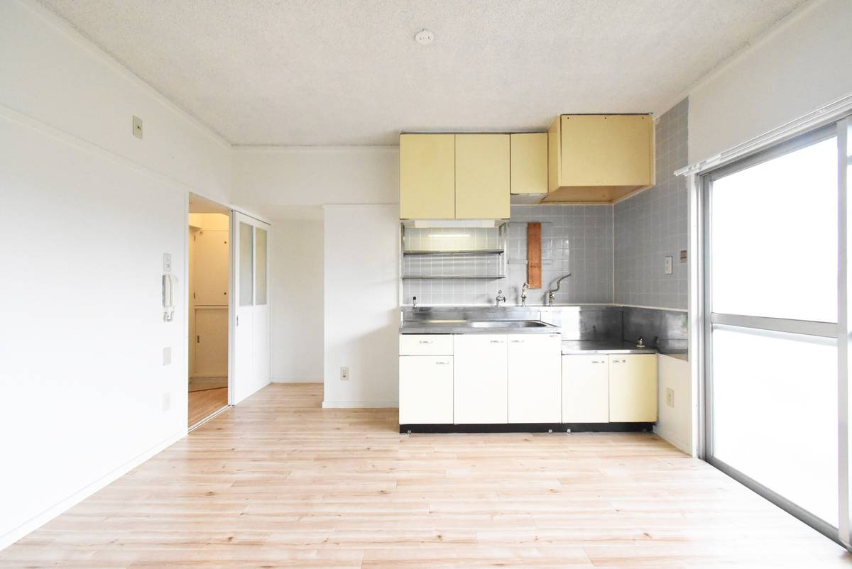 Dapur di Village House Kamitsuma di Shimotsuma-shi