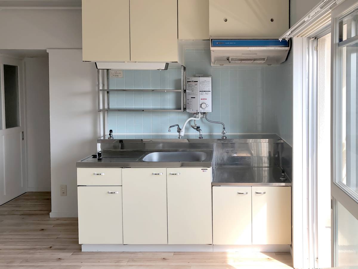 Khu vực bếp của Village House Haga ở Haga-gun