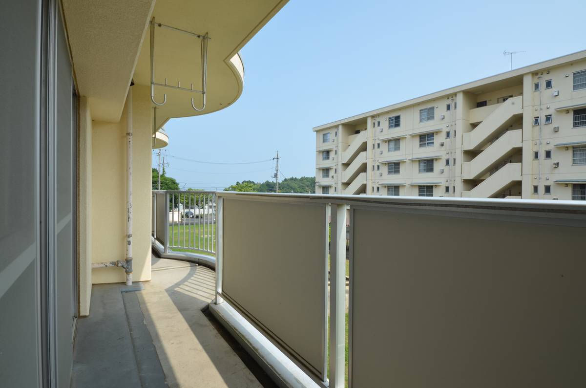 日立市ビレッジハウス十王のバルコニー