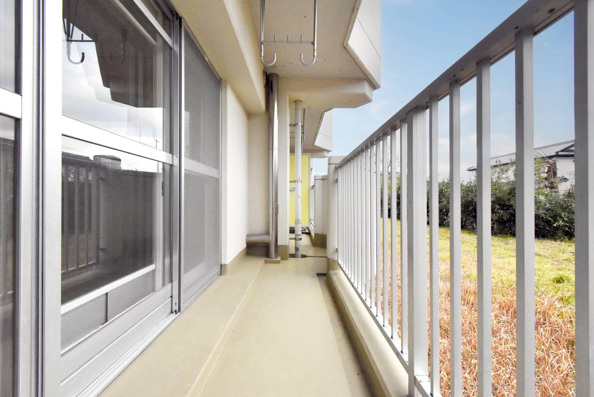 千曲市ビレッジハウス八幡のバルコニー