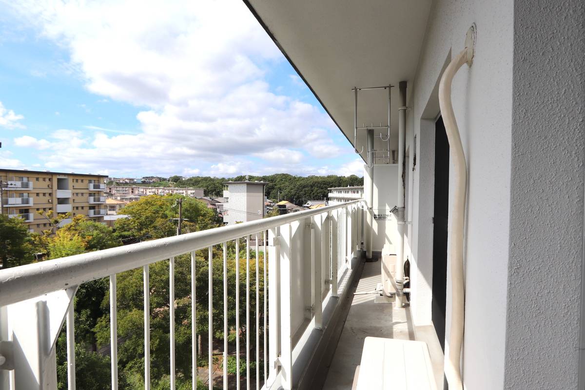 三木市ビレッジハウス志染のバルコニー