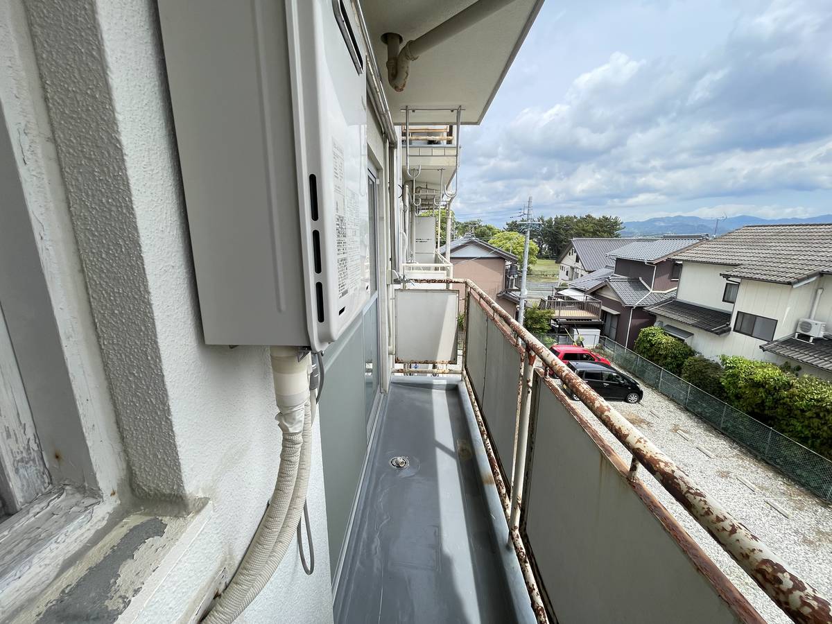 Balcony in Village House Chujyo in Toyokawa-shi