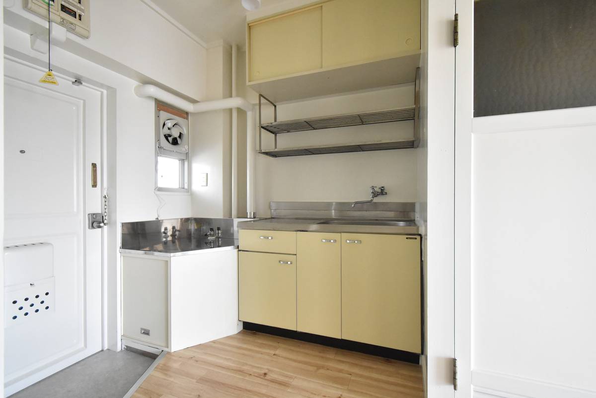 Khu vực bếp của Village House Unoke ở Kahoku-shi