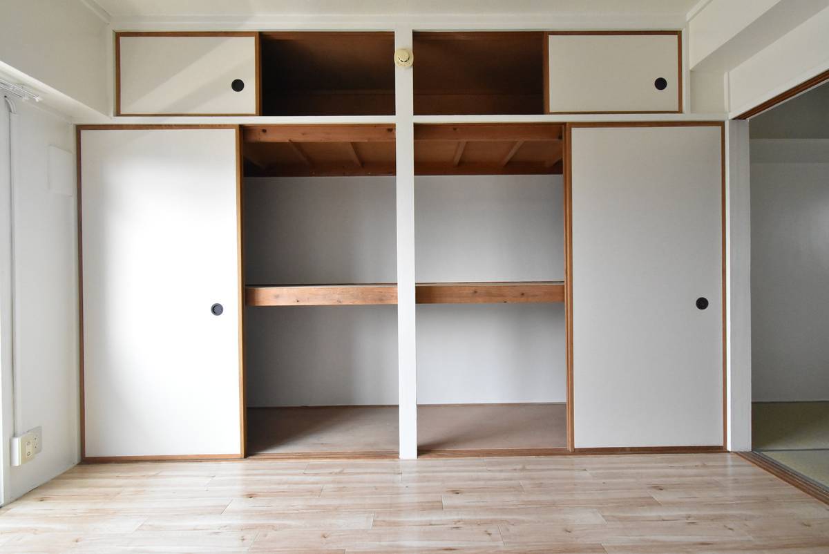 Khu vực chứa đồ của Village House Unoke ở Kahoku-shi