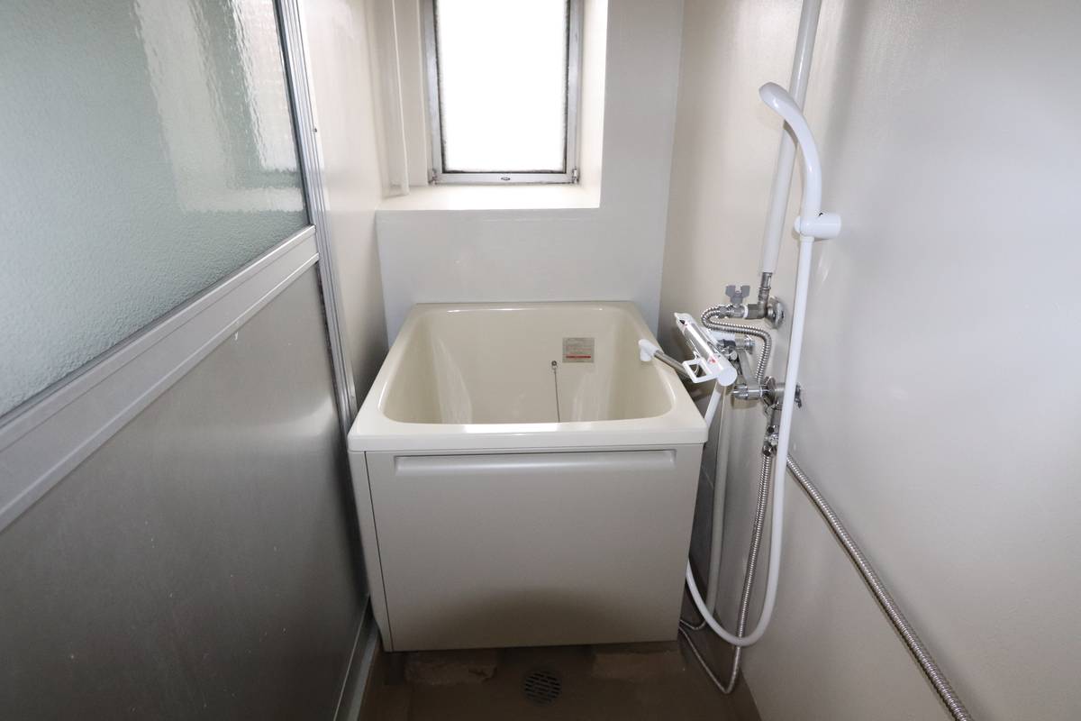 Phòng tắm của Village House Nakatsugawa ở Nakatsugawa-shi