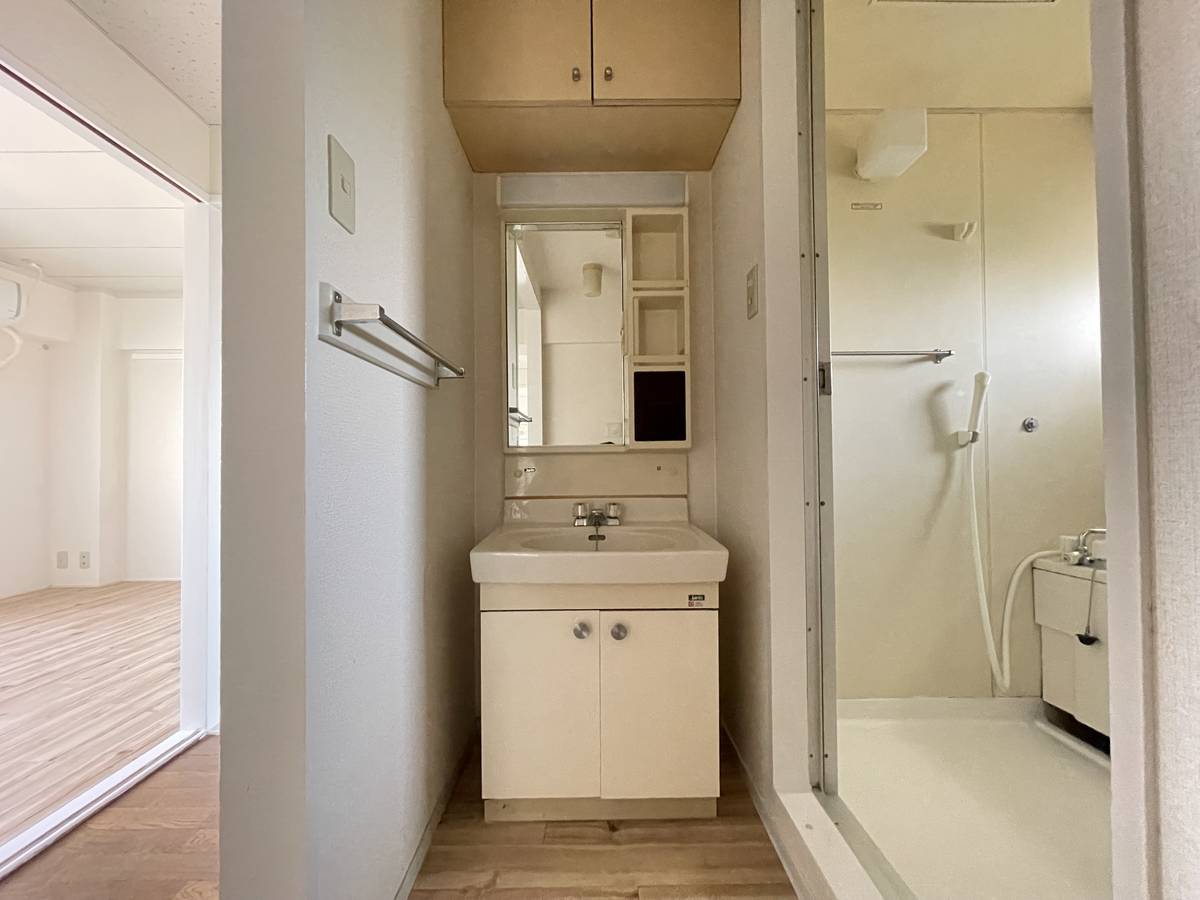 Ruang Rias di Village House Kamezaki di Handa-shi