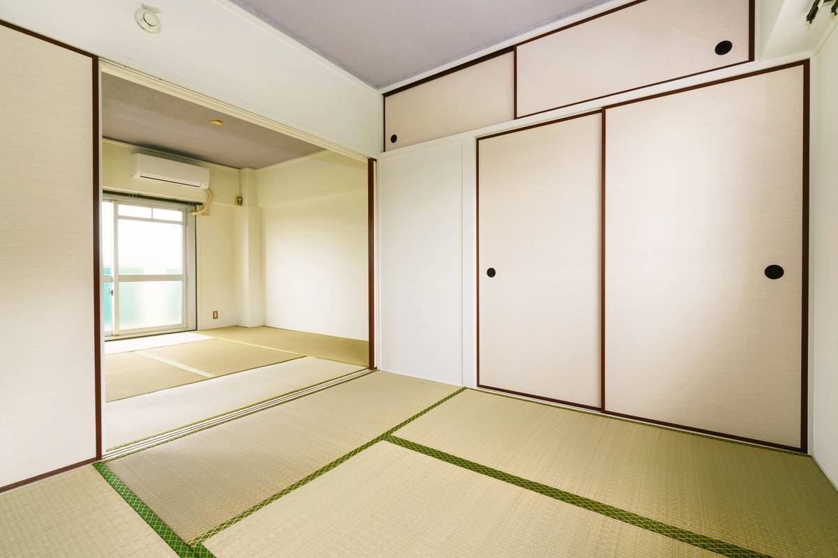 Living Room in Village House Fukumitsu in Nanto-shi