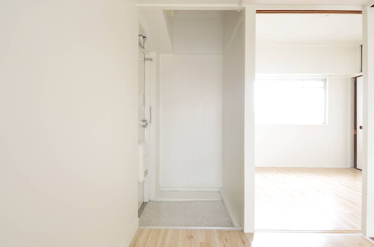 Khu vực cửa ra vào Village House Karumi ở Komatsu-shi