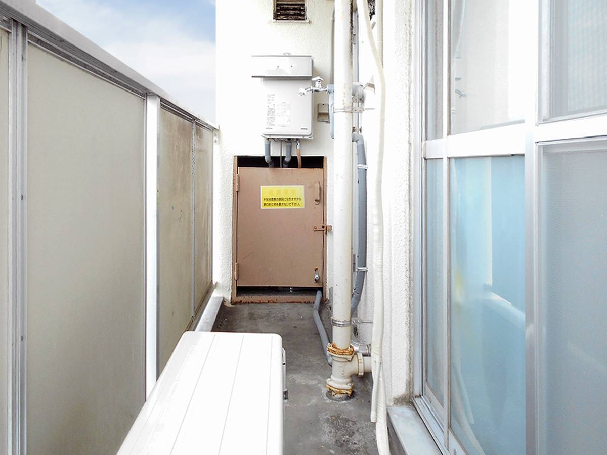 飛騨市ビレッジハウス古川のバルコニー