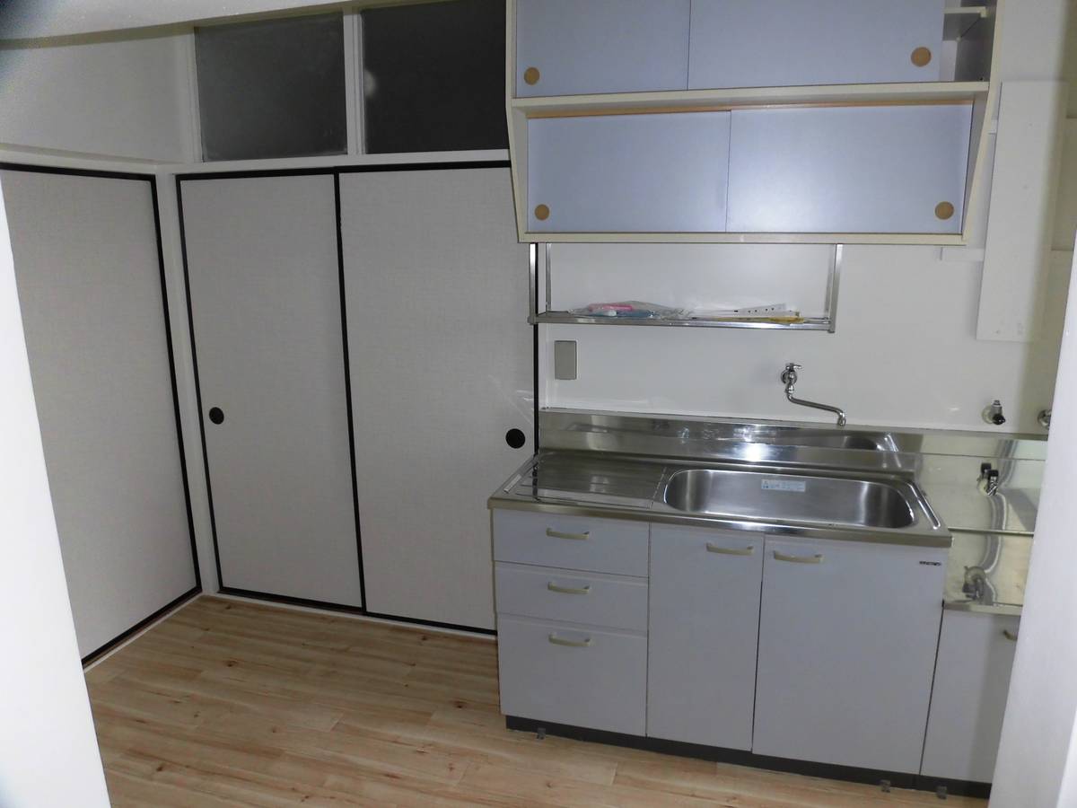 Iwata-shi मा Village House Kaminobe मा किचन