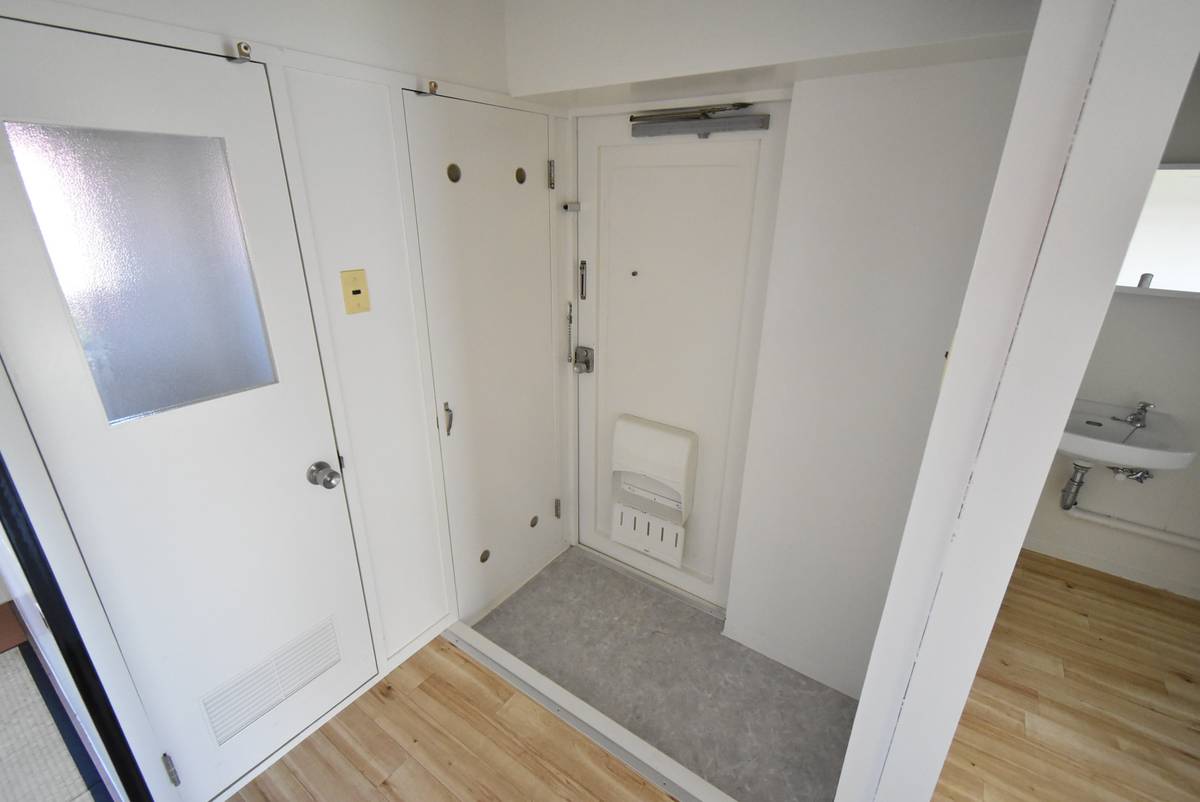 Khu vực cửa ra vào Village House Tsuzawa ở Oyabe-shi