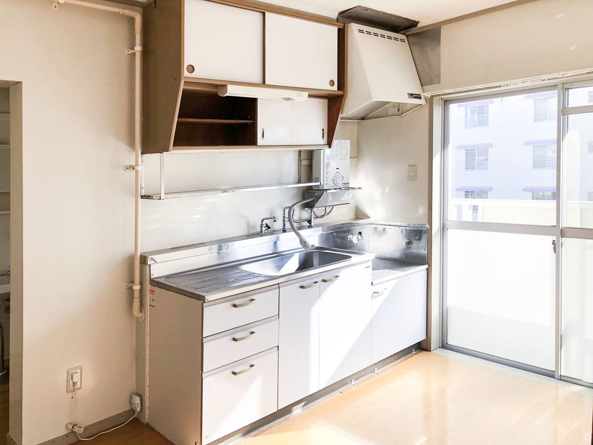 Dapur di Village House Ryuyo di Iwata-shi
