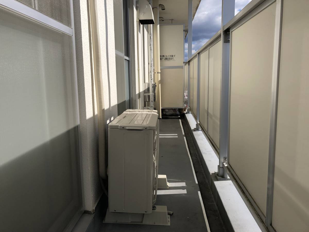 可児市ビレッジハウス可児のバルコニー
