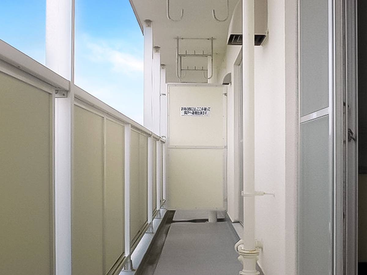 本巣市ビレッジハウス本巣のバルコニー