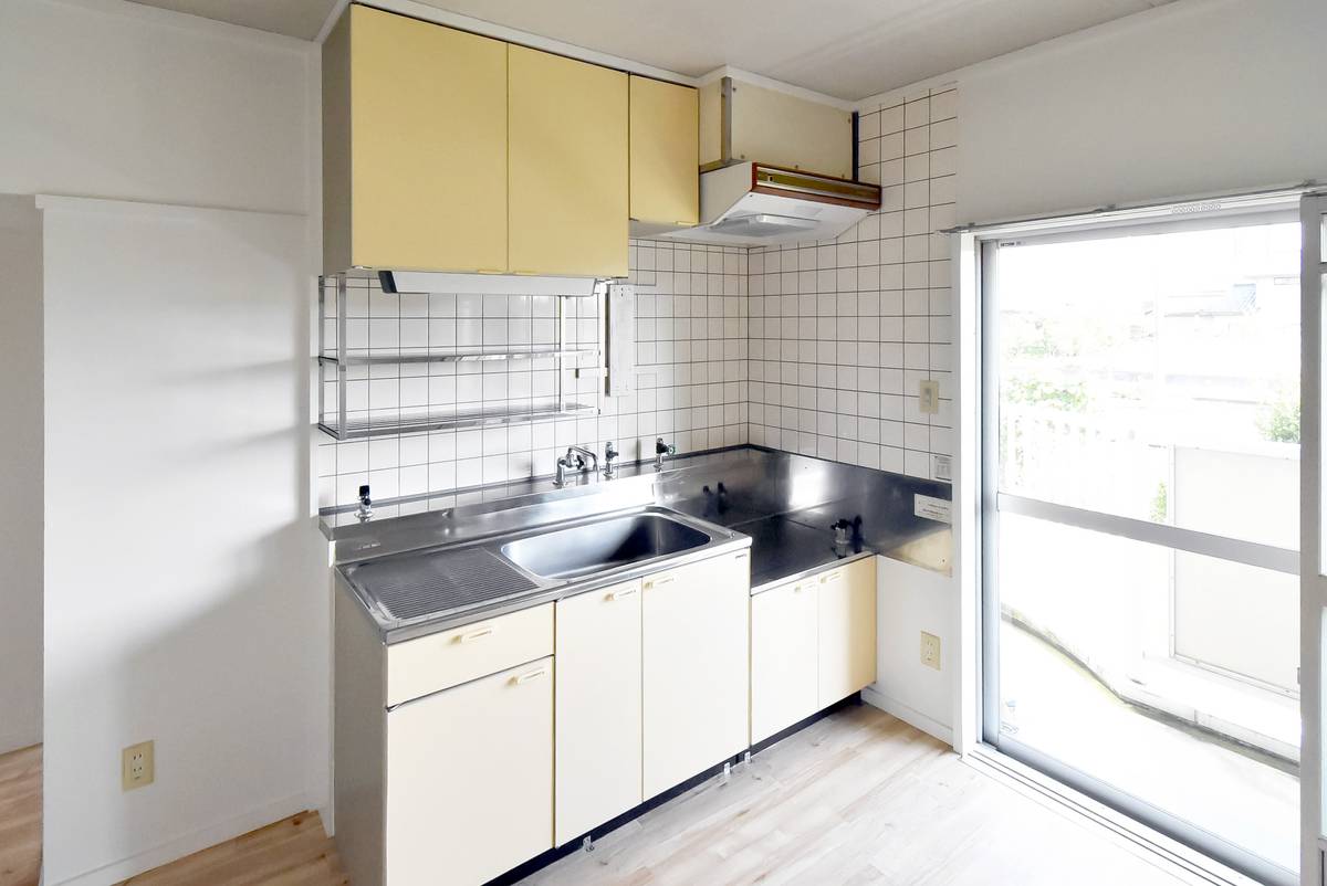 Toyama-shi मा Village House Nishihongou मा किचन