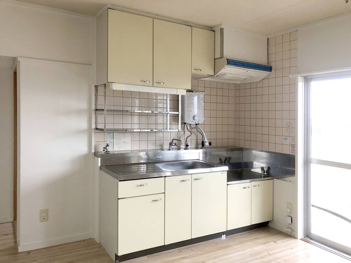 Khu vực bếp của Village House Kami Kitajima ở Takaoka-shi