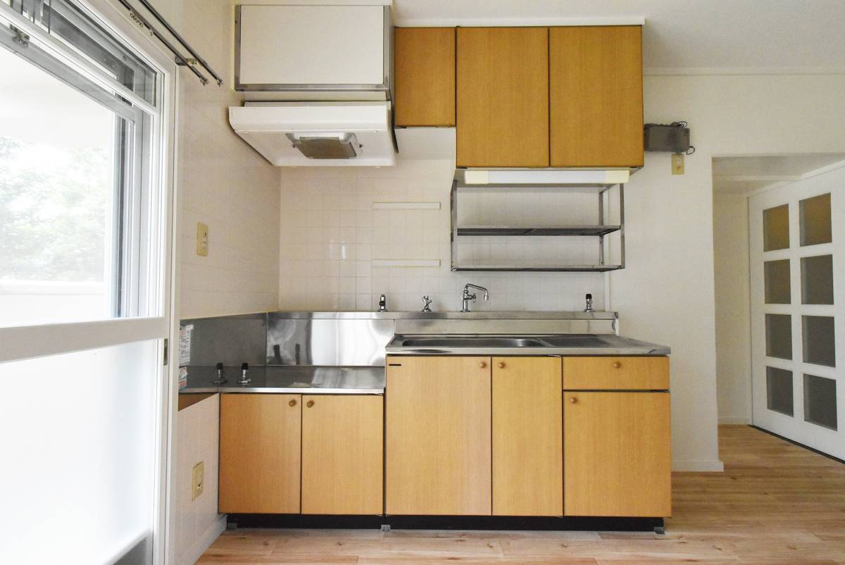 Dapur di Village House Mishima di Nagaoka-shi