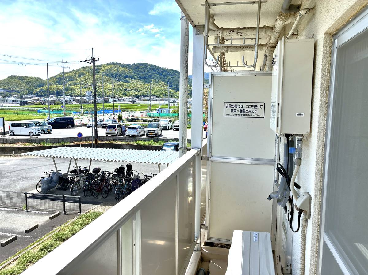 長岡京市ビレッジハウス長岡のバルコニー