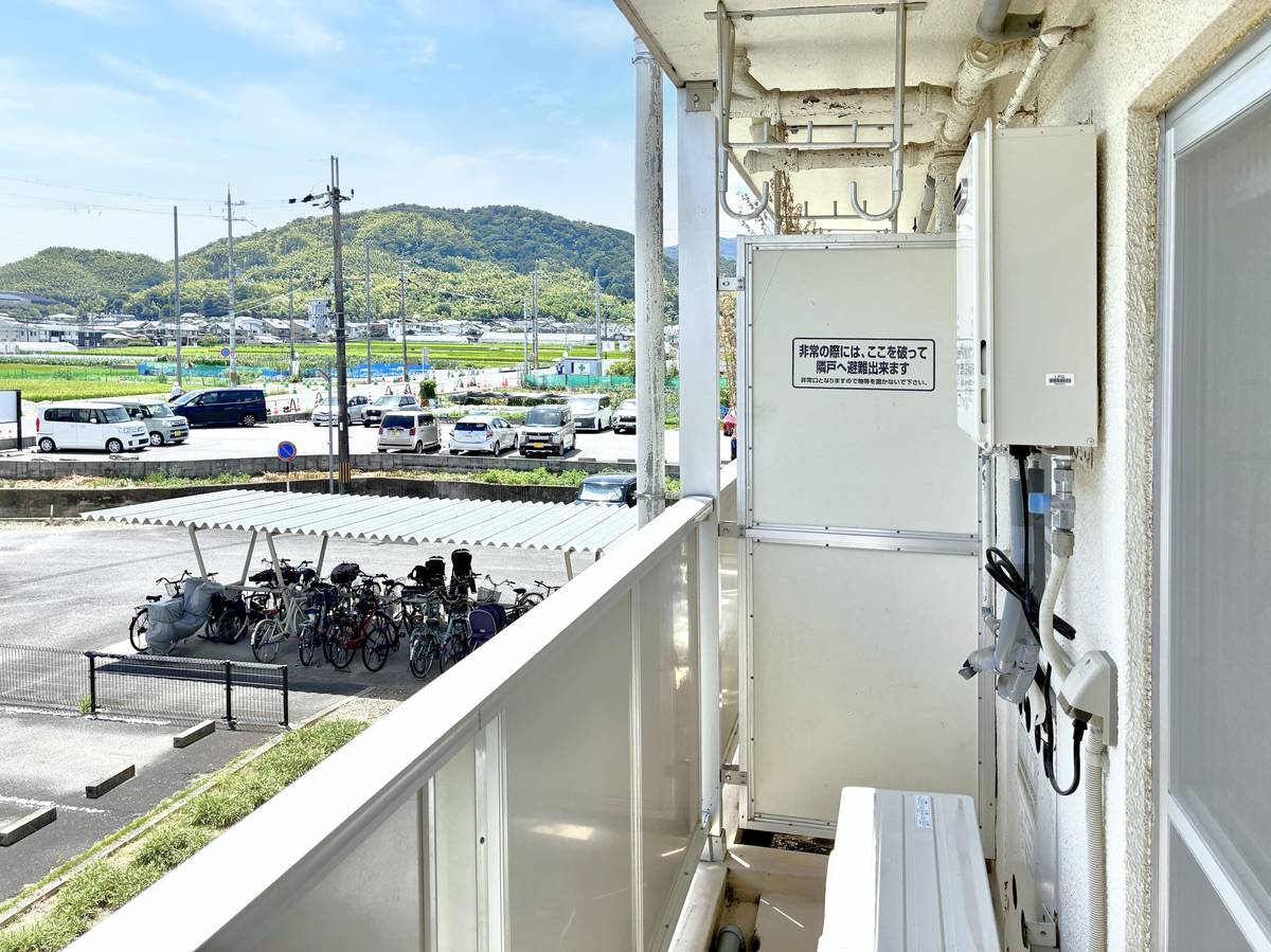 長岡京市ビレッジハウス長岡のバルコニー