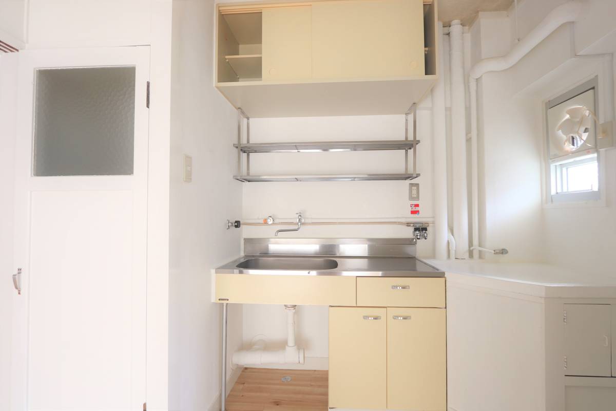 Khu vực bếp của Village House Kasuga 1 ở Hirakata-shi