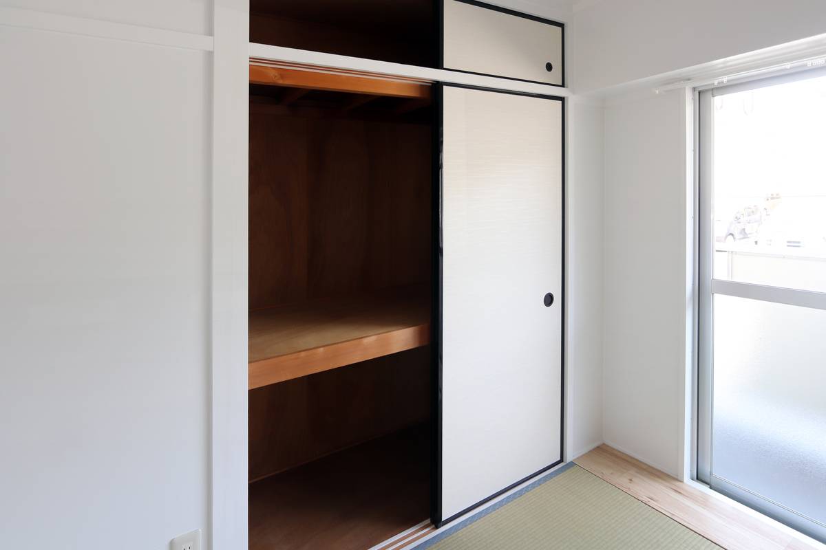 Khu vực chứa đồ của Village House Nakamura ở Taka-gun