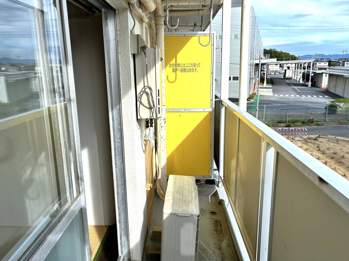 甲賀市ビレッジハウス水口のバルコニー