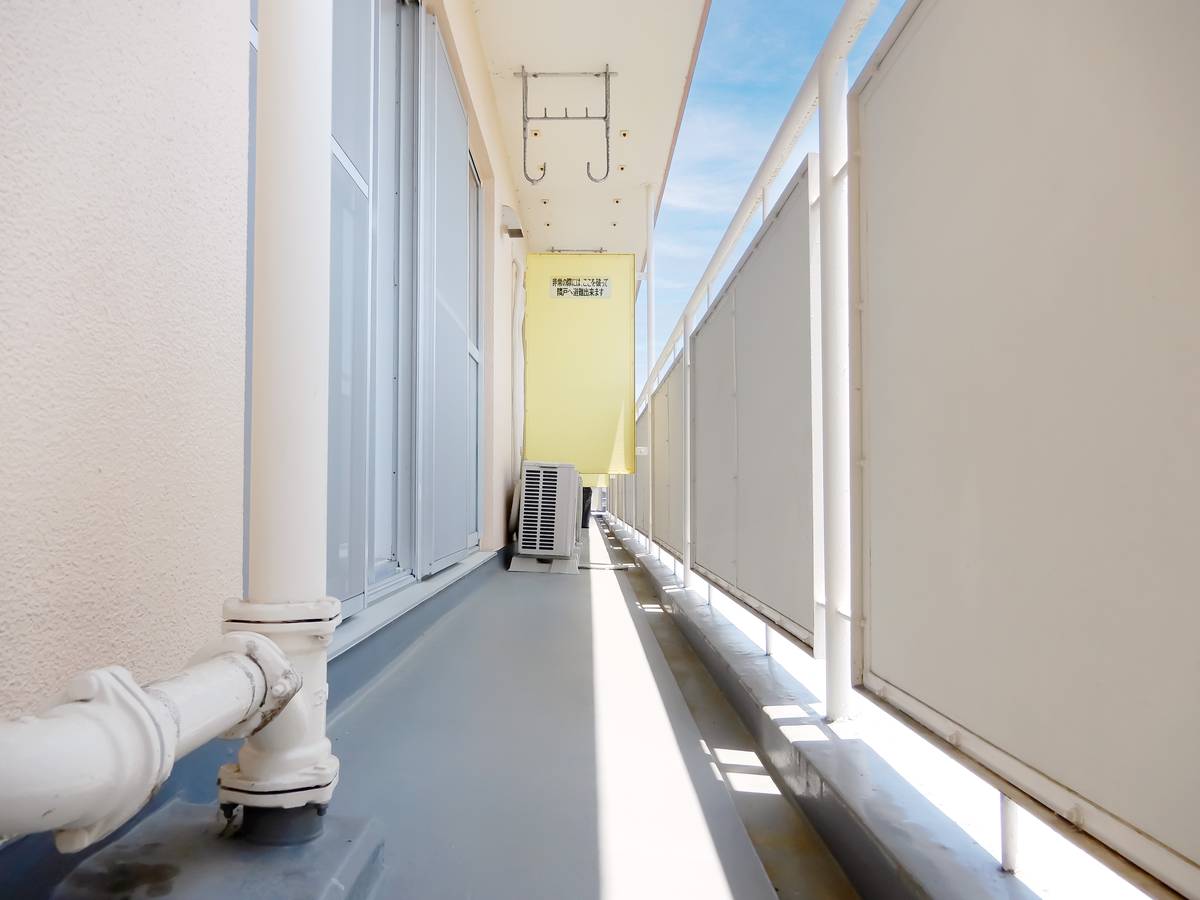 長浜市ビレッジハウス南小足第二のバルコニー